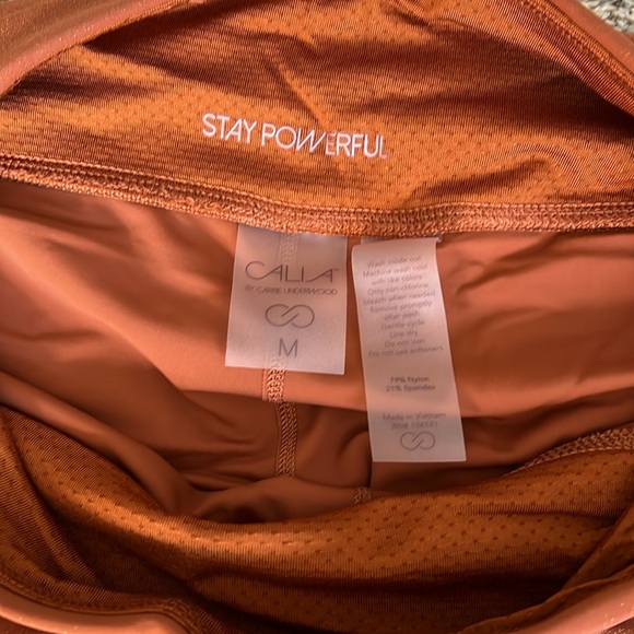 CALIA Women's Energize Metals 7/8 Leggings Copper M - Picture 6 of 9